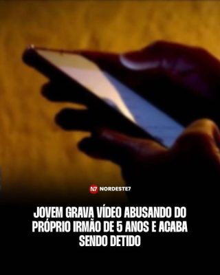 Jovem grava vídeo abusando do próprio irmão de 5 anos e acaba sendo detido; imagens chocantes — Brasil. A vítima r