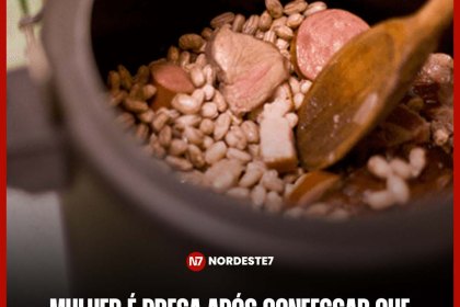 Mulher é presa após confessar que matou o marido, mutilou e cozinhou parte íntima dele com feijão — Brasil. A susp