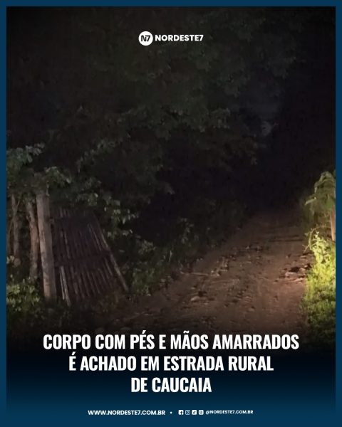 Corpo com pés e mãos amarrados é achado em estrada rural de Caucaia — Região