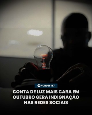 Conta de luz mais cara em outubro gera indignação nas redes sociais — Brasil. Bandeira vermelha patamar 1 segue ativ