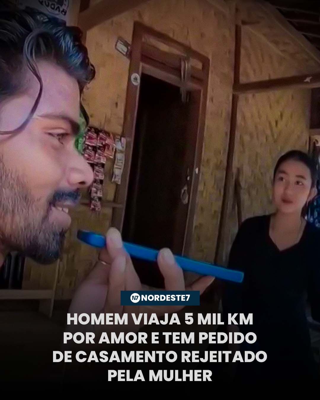 Homem viaja 5 mil km por amor e tem pedido de casamento rejeitado pela mulher — Mundo. O pedido foi recusado devido à