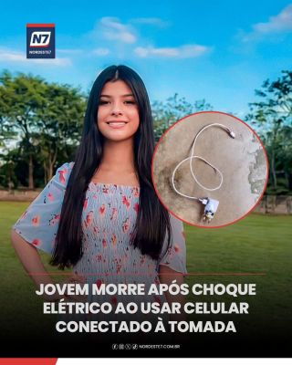 Jovem morre após choque elétrico ao usar celular conectado à tomada — Brasil