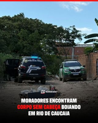 Moradores encontram corpo sem cabeça boiando em rio de Caucaia