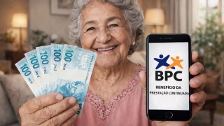 BPC paga um salário mínimo sem exigir contribuição ao INSS
