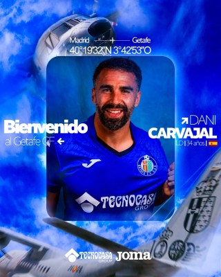 Carvajal é anunciado pelo Getafe após impasse financeiro